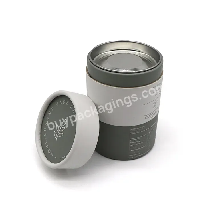 Biodegradable Tea Bag Packaging Round Cardboard Cans Recycled Paper Tube For Food Coffee Cylinder - Buy Recycled Cardboard Tubes,Biodegradable Tube Tea,Round Paper Tube Packaging.