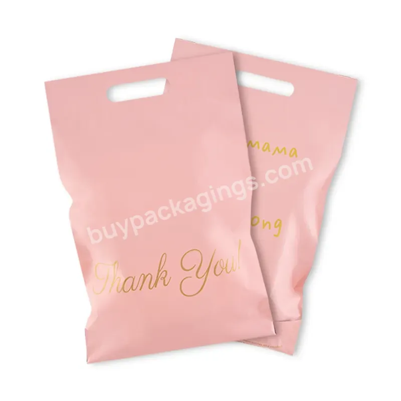Biodegradable Thank You Poly Mailer Plastic Mailing Packaging Bags With Handle For Shipping Courier - Buy Poly Mailer Biodegradable Mailing Bags,Thank You Poly Mailer Plastic Bags,Mailing Packaging Bags With Handle.
