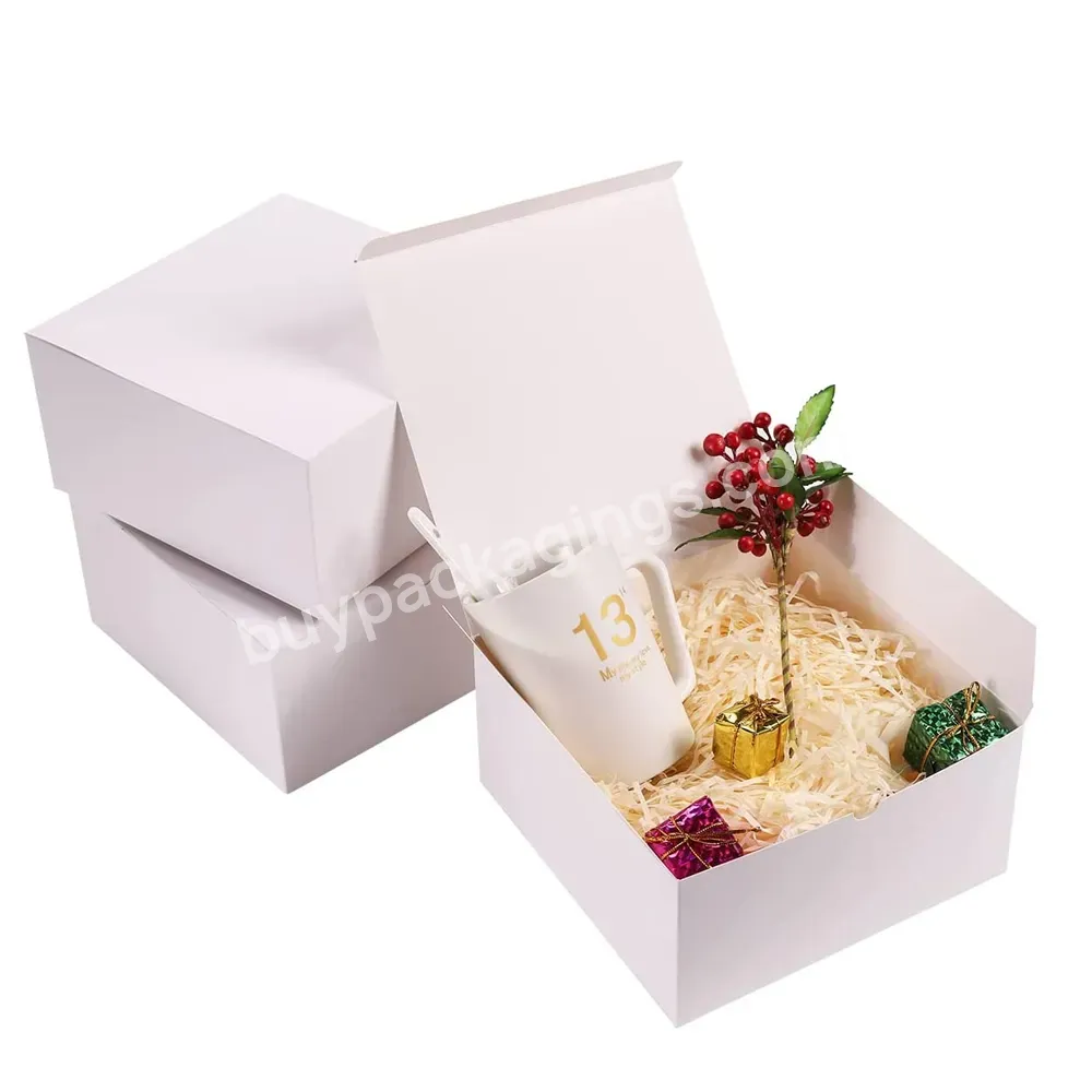 Birthday Party Christmas Wedding White Gift Boxes 8x8x4 Inches Electric Blanket Cases Gift Box With Lids For Bridesmaid Proposal - Buy Gift Box With Lids For Bridesmaid Proposal,White Gift Boxes 8x8x4 Inches Electric Blanket Cases,Birthday Party Chri
