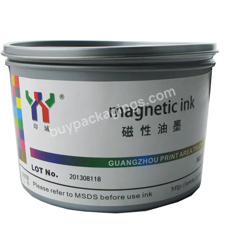 Black Color Screen Printing Magnetic Ink 1kg/can - Buy Magnetic Ink,Screen Printing Magnetic Ink,Special Ink.