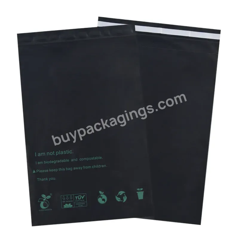 Black Corn Starch Poly Mailers Compostable Biodegradable Packaging For Clothing Mailing Bags For Shipping - Buy Biodegradable Packaging,Biodegradable Packaging For Clothing,Biodegradable Packaging Mailing Bags.