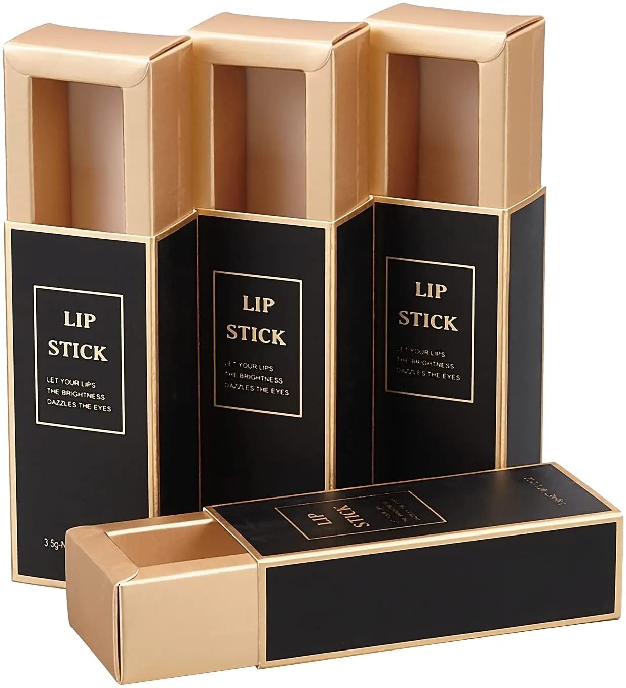 Black Lipstick Packaging Essential Oil Bottle Packaging Lip Gloss Boxes for DIY Lipstick Beauty Accessories  Cosmetics