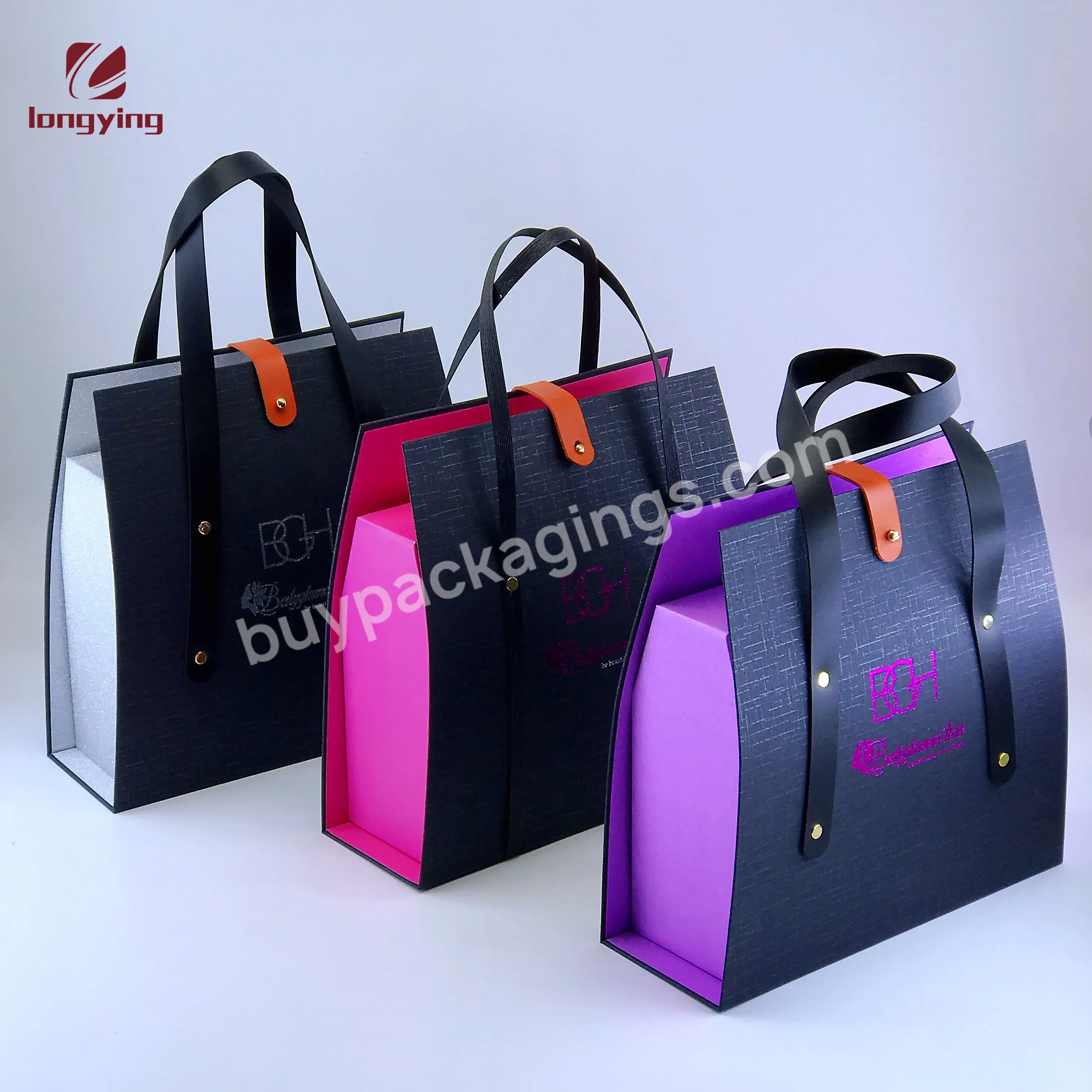 Black Luxury Gift Boxes Wholesale With Handle Buckles Belt For Gift Box Business/apparel/cosmetic/hair Extension Box - Buy Black Luxury Cardboard Box Gift Boxes Wholesale,Handle Buckles Belt,Business/apparel/cosmetic/hair Exte Packaging.