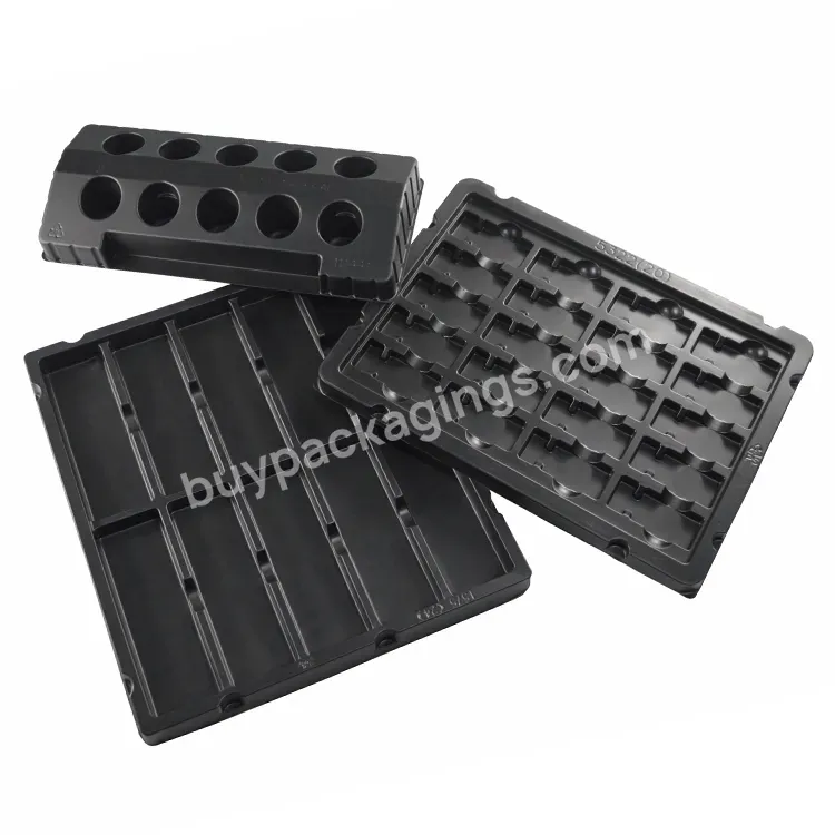 Black Vacuum Thermoforming Packaging Electronics Tray - Buy Electronics Tray,Custom Vacuum Forming Box,Electronics Box Packaging.