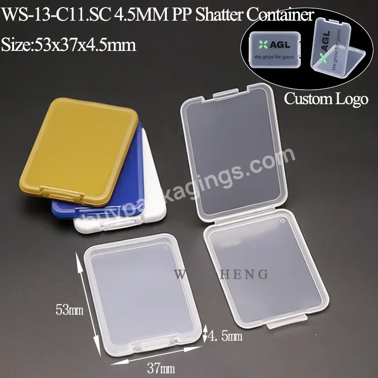 Blank Sd Card Case Plastic 4.5mm Slim Memory Double Sd Card Box Case Plastic Container Plastic Memory Card Case Slim Box - Buy Plastic Memory Card Case,Sd Card Box,Blank Sd Card Case.