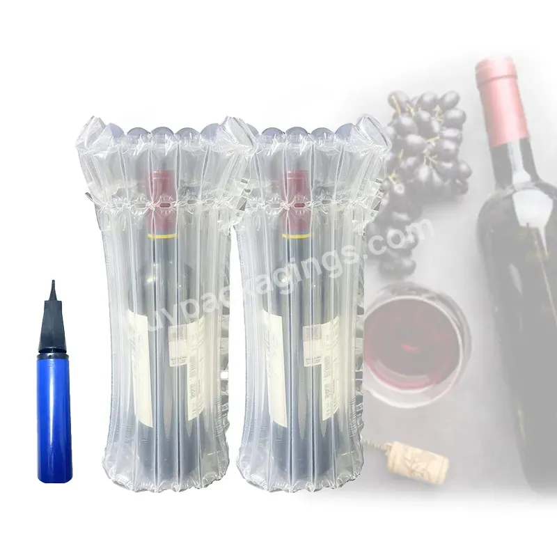 Blowmolded Bubbles Air Protection Packaging For Glass Bottle Air Bubble Cushion - Buy Bottle Protector,Inflatable Bottle Protector,Wine Air Bag Column.