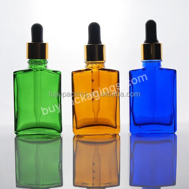 Blue Amber Clear Square Glass Dropper Bottle Serum 15ml 30ml 50ml 100ml Rectangle White Paint Clear Empty Essential Oil Bottle - Buy Blue Amber Clear Square Glass Dropper Bottle Serum,15ml 30ml 50ml 100ml Rectangle White Paint Clear Empty Essential O