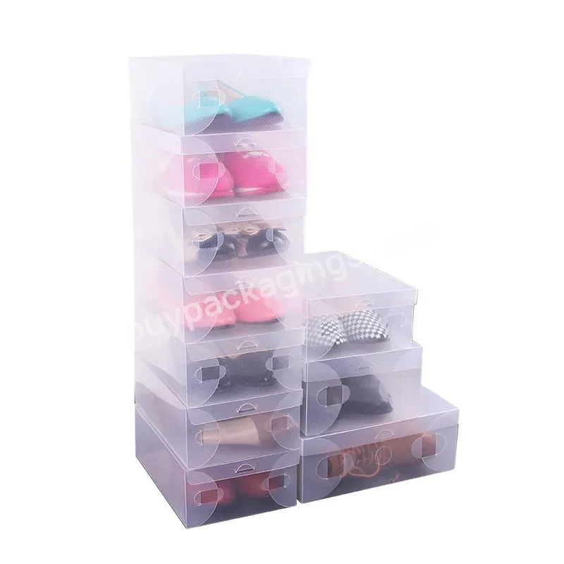 Box Drawer Dust-proof Shoes Plastic Customized Apparel Boxes Transparent Pp Custom Size Offest Printing Color Pvc Accept Aseptic - Buy Shoes Storage Plastic Box,Plastic Box For Shoes,Box Shoes Plastic.