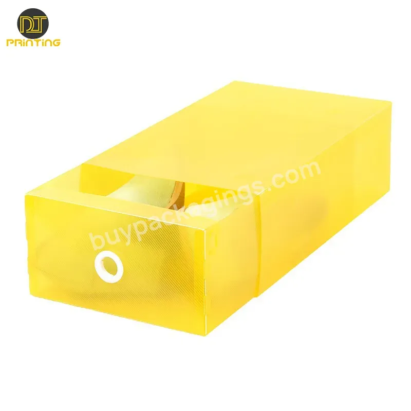 Box Drawer Dust-proof Shoes Plastic Customized Apparel Boxes Transparent Pp Custom Size Offest Printing Color Pvc Accept Aseptic - Buy Shoes Storage Plastic Box,Plastic Box For Shoes,Box Shoes Plastic.