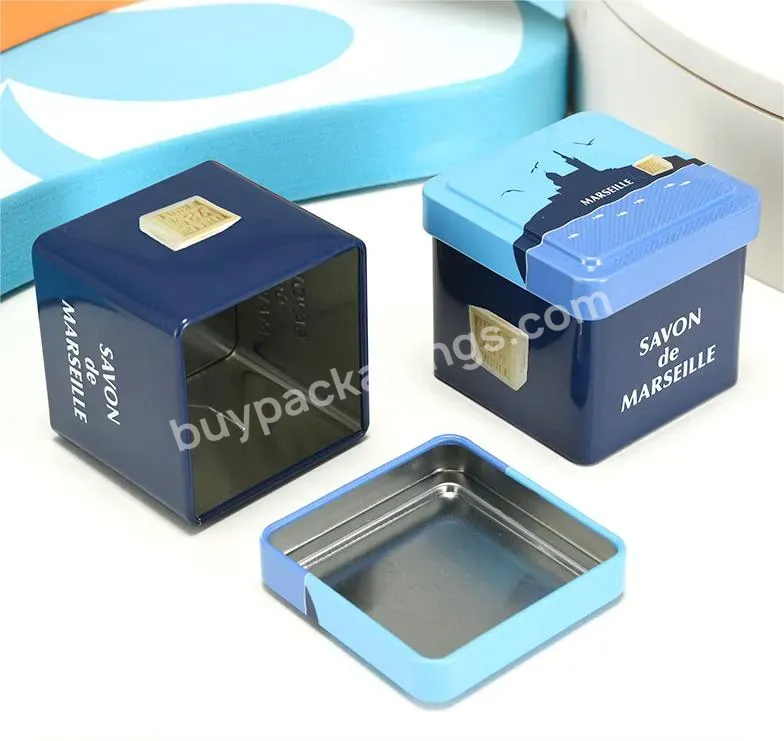 Box Square Tin Covers Food Tin Custom Small Gift Can Mini Metal Pvc Paperboard Cookie Tin Cmyk Tea Or Coffee Package Box Bst - Buy Square Custom Biscuits Tin Box Hinged Tins Candy Printed Metal Gift Tin Box,Metal Tins For Butter Cookies Customized Ro