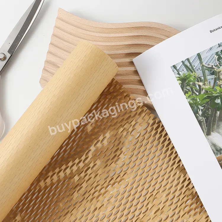 Brown Kraft Cushioning Paper Kraft Honeycomb Wrap Wrapping Sheets Eco Friendly Packaging Paper For Wrapping Gift - Buy Eco Friendly Packaging Paper For Wrapping Gift,Brown Kraft Cushioning Paper,Wrapping Sheets.