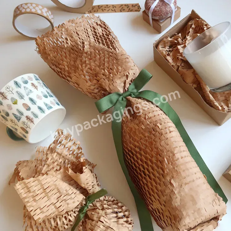 Brown Kraft Honeycomb Wrapping Paper Roll Corrugated Paper Die Cut Expandable Kraft Paper - Buy Honeycomb Wrapping Paper Roll,Corrugated Paper,Die Cut Expandable Kraft Paper.