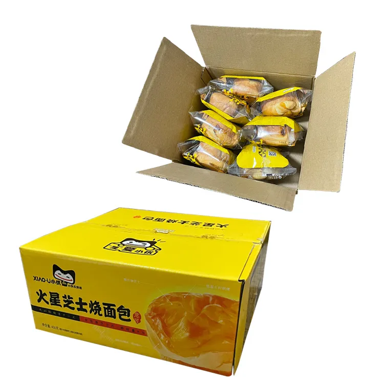 Brown parcel boxes food logo printing  factory delivery brown box packaging