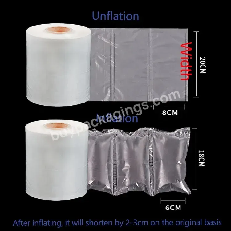Bubble Wrap Film For Buffer Filling Cosmetic Protective Air Pillow Bag Cushion - Buy Cusion Stuff,Air Pillow Bag,Air Bubble Pillow Film.