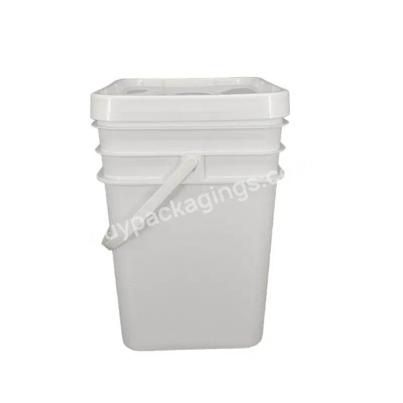 Bucket Bucketpaint 20l Plastic Bucket Supply 2l 5l 8l 10l 15l 18l 20l Square Plastic Bucket Factory Paint - Buy 20l,Custom Color,Round Plastic Barrels.