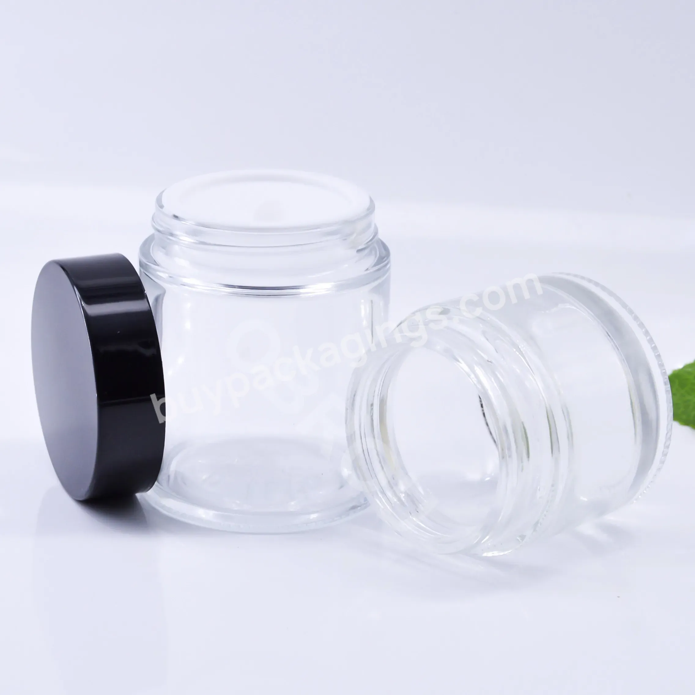 Buy Frosted Jars Glass Bottle Wholesale Small Amber Black Clear Cosmetic Cream Jar With Bamboo Wood Lid Wholesale - Buy Jars Glass Wholesale,Jars Wholesale,Glass Jar With Wood Lid.