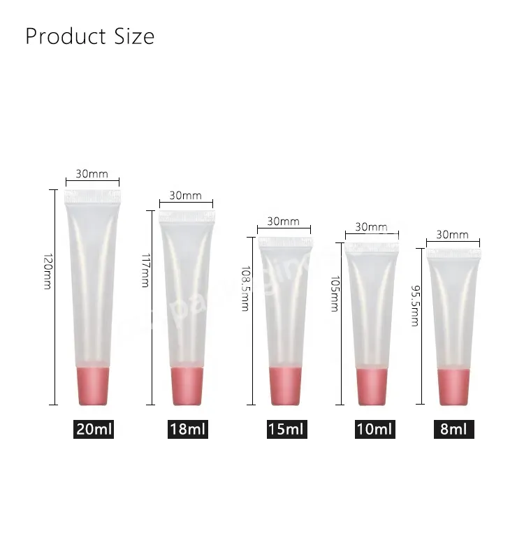 C - Wholesale High Quality Lipstick Cosmetic 10ml Squeeze Plastic Lip Gloss Tube Transparent Lip Balm Squeeze Tube - Buy Lip Gloss Squeeze Tube,10ml Squeeze Tube Lip Gloss,Transparent Squeeze Lip Gloss Tubes.