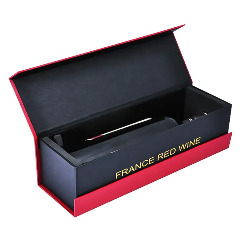 Caja Para Vino Wine Box Refine Custom Luxury Packaging Magnetic Wine Wooden Box Packaging, Paper Wine Boxes Gift For Your Brand