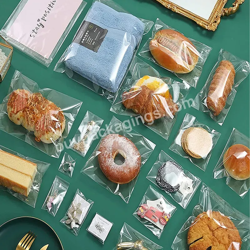 Candy Bag Opp Plastic Packaging Custom Logo Print Self-adhesive Bread Clear Opp Bag - Buy Self Sealing Opp Plastic Gift Bags,Resealable Customized Self Seal Adhesive Bopp Pp Opp Poly Plastic Cello Packaging Bags For Cellophane Candy Garment Clothing,