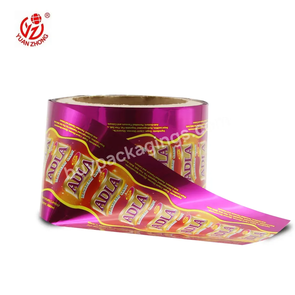 Candy Wrapping Paper Snack Bar Packaging Pouch Food Package Plastic Roll Film Aluminum Foil Bags - Buy Candy Wrapping Paper,Snack Bar Packaging,Pouch Food Package.