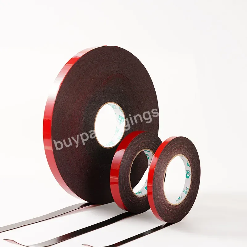 Car Standard Foam Double-sided Tape Black Pe High Temperature And Shockproof Sponge Double-sided Tape - Buy Pcb High Temperature Masking Tape,High Temperature Wheel,Double-sided Tape For Glass.