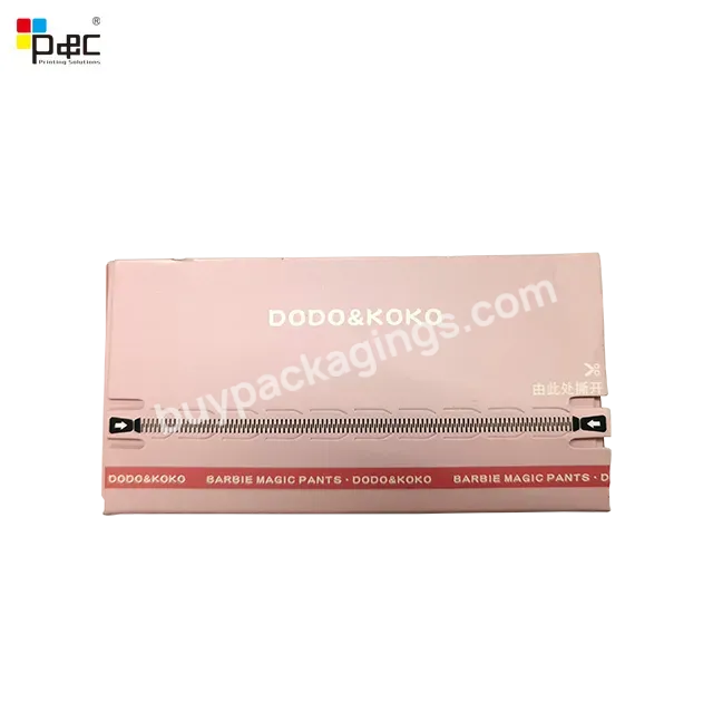 Cardboard Paper Printing Boxes With Self-adhesive Zipper Mailer Packaging Box Underwear Box P&c Packaging - Buy Self-adhesive Zipper Mailer Packaging Box Underwear Box.