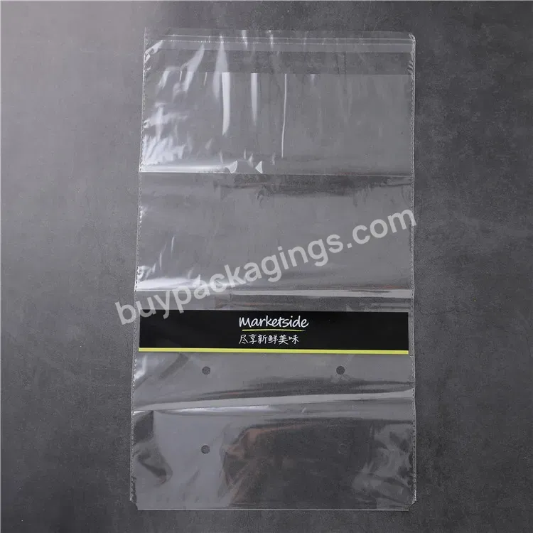 Cellophane Bags Clear Transparent Custom Polybag Packaging Plastic Poly Opp Bags For Vegetable Food Lettuce Cookies Candy Bread - Buy Bopp Bags,Cellophane Bags,Lettuce Bag.