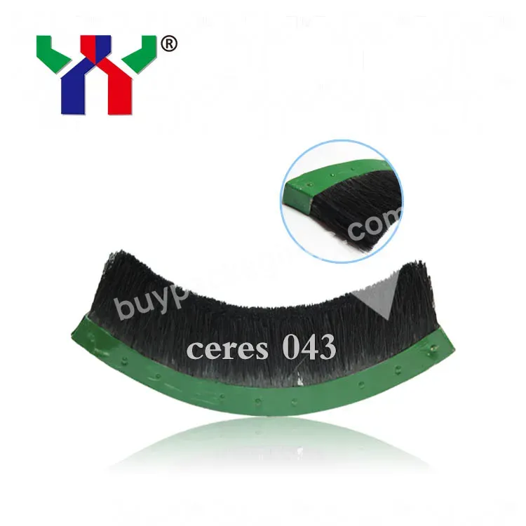 Ceres 043 High Quality Rotary Printing Machine Spare Parts Feeder Brush Wheel,190*140*12*37mm,10 Pcs/bag