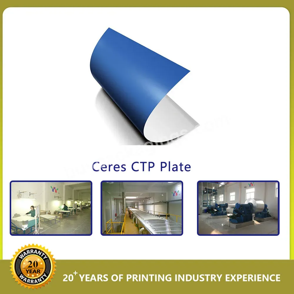 Ceres 510*400*0.15mm Gto 52 Ceres Ctp Plate For Printing,100 Pcs/carton - Buy Ctp Plate,Positive Thermal Ctp Plate,Thermal Ctp Plate.