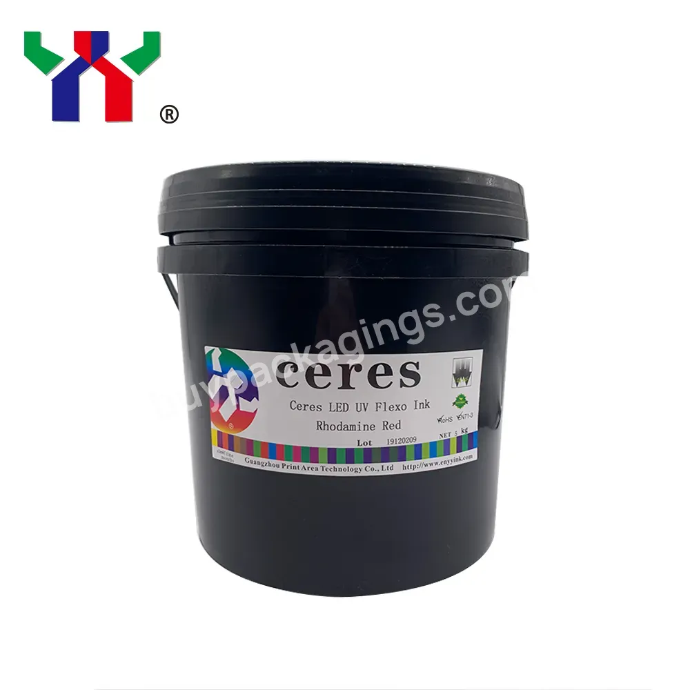 Ceres Factory High Quality Uv Led Flexo Ink For Film Printing,Rhodamine Red,5 Kg/can - Buy Uv Flexo Ink,Flexo Ink,High Density Uv Flexo Ink.