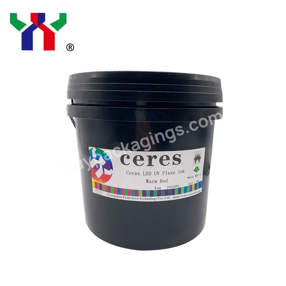 Ceres Factory High Quality Uv Led Flexo Ink For Film Printing,Warm Red,5 Kg/can - Buy Uv Flexo Ink,Flexo Ink,High Density Uv Flexo Ink.