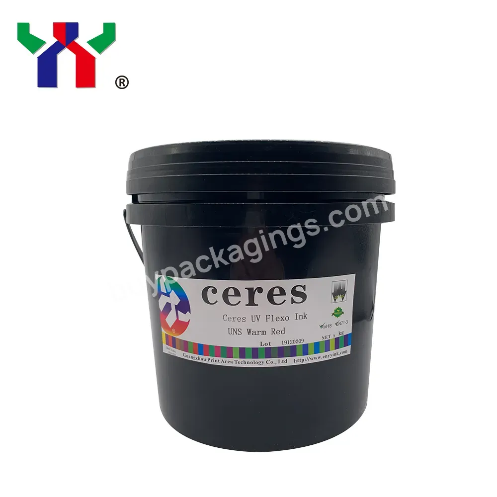 Ceres High Quality Uv Flexo Uns Warm Red Ink For Film Printing,5 Kg/can - Buy Ink Flexo,Flexo Ink,Flexo Led.