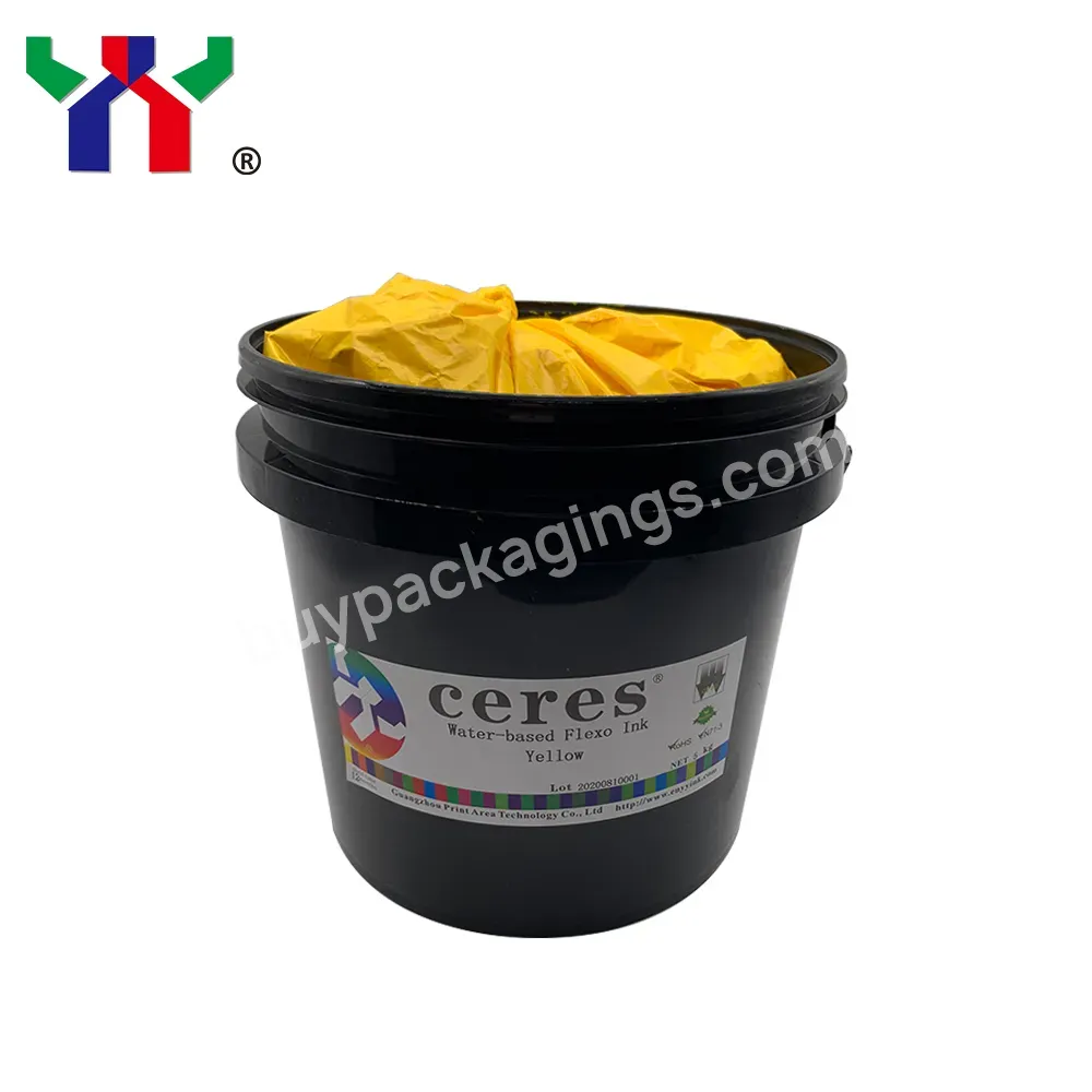 Ceres High Quality Water Based Flexo Ink For Paper,Yellow,5 Kg/can - Buy Water Based Flexo Ink,Flexo Ink,Price Of Flexo Ink.