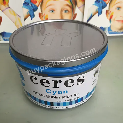 Ceres Offset Printing Sublimation Ink,Cyan,1kg/vacuum Can - Buy Offset Sublimation Ink,Sublimation Ink,Offset Ink.