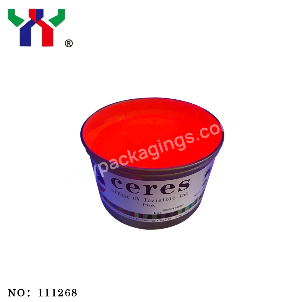 Ceres Offset Printing Uv Invisible Ink,Colorless To Pink,1kg/can - Buy Uv Invisible Ink,Security Ink,Invisible Ink Pink.