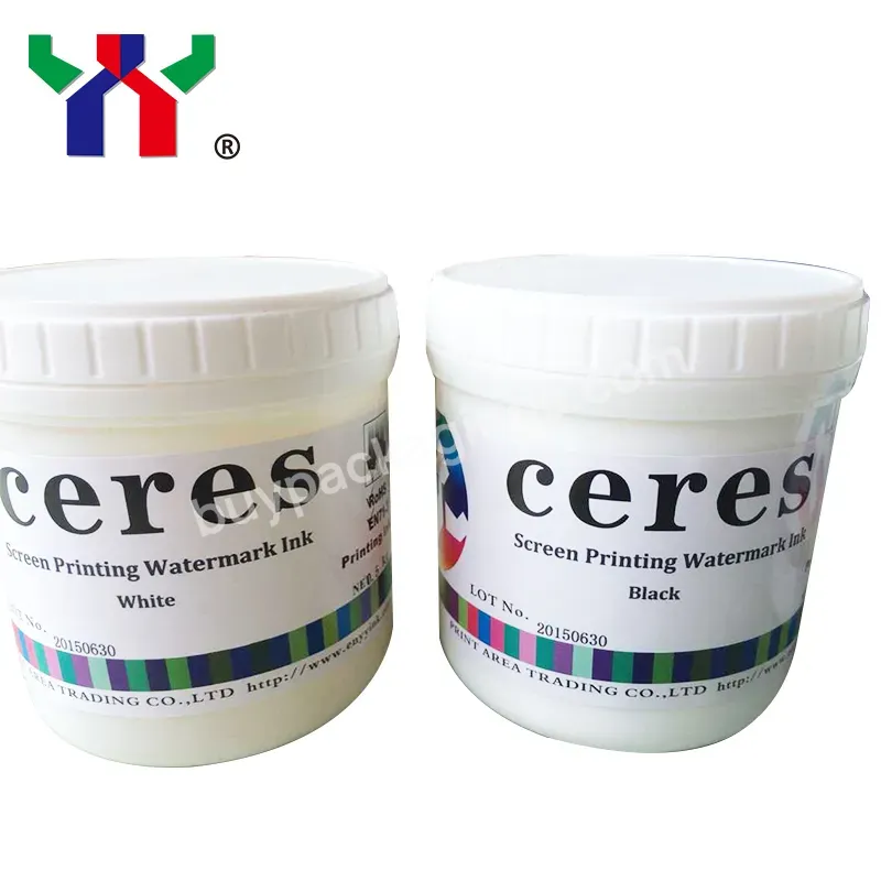 Ceres Screen Printing White Watermark Ink,White Watermark Ink,1kg/can - Buy Watermark Ink,White Watermark Ink,Screen Printing Watermark Ink.
