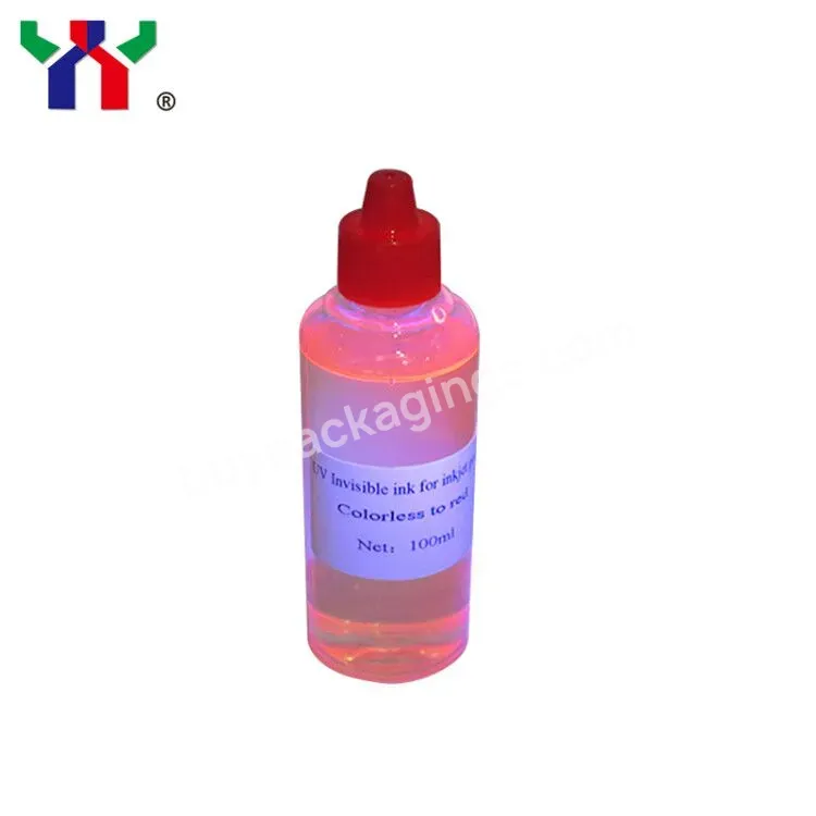 Ceres Solvent Based Uv Invisible Ink For Printer,Red/magenta,100ml/bottle - Buy Security Ink,Uv Invisible Ink,Invisible Ink.