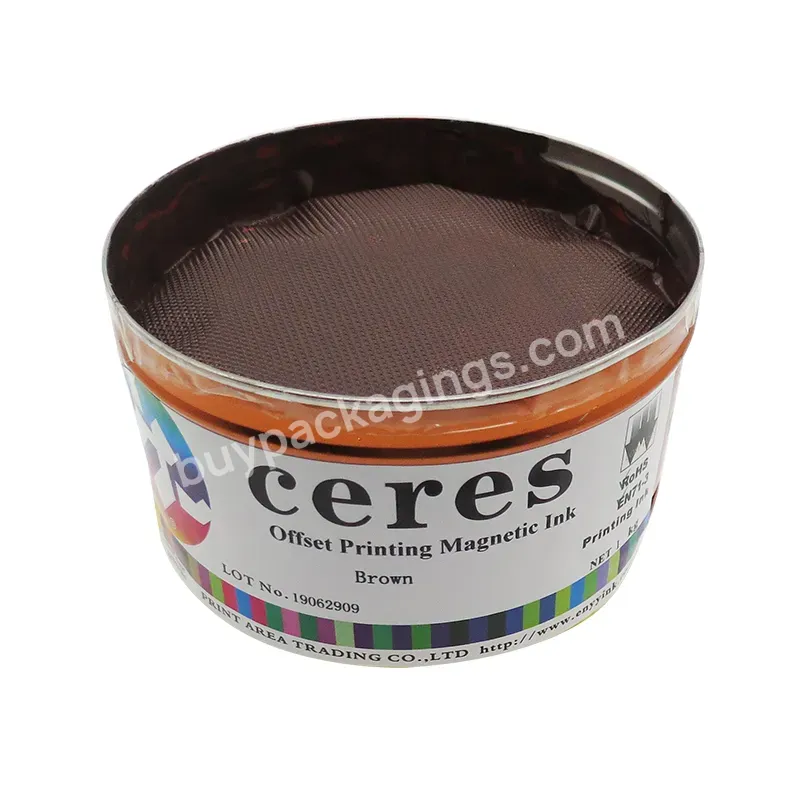 Ceres Very Good Quality Security Ink,Offset Magnetic Ink,Color Brown,1kg/can - Buy Security Ink,Magnetic Ink,Offset Magnetic Ink.