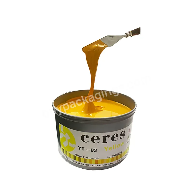 Ceres Yt-03 Eco-friendly Offset Ink,1 Kg/vacuum Can,Yellow - Buy Offset Ink,Offset Printing Inks,Offset Ink Can.
