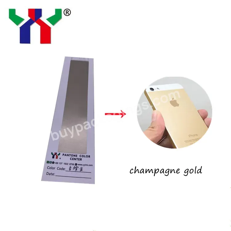 Champagne Gold Pantone Color Offset Printing Ink,1kg/can - Buy Metal Color Offset Ink,Offset Ink,Pantone Spot Ink.