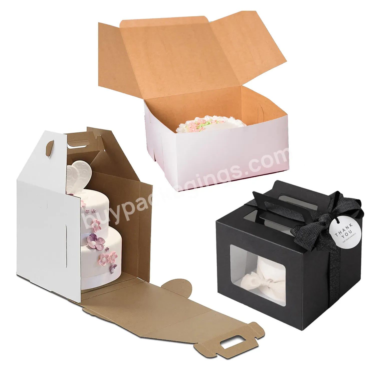 Cheap Custom Printed Design White Cardboard Single Cake Packing Gable Box Mini Size Donut Packaging Paper Box With Clear Window - Buy Donut Box,Donut Packaging Box,Donut Boxes With Window.