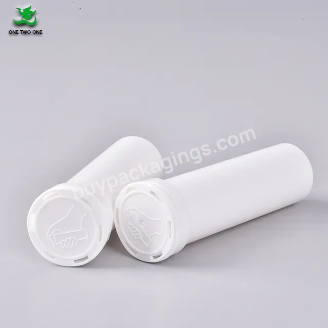 Cheap Empty Custom White Plastic Effervescent Tablets Pill Packaging Tubes Containers With Desiccant Cap For Vitamin C Tablets - Buy Effervescent Tablet Pill Tube Container,Effervescent Tubes With Dessicant Cap,Empty Plastic Tube Effervescent Tablet Tube.