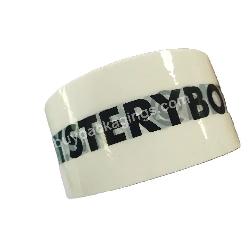 Cheap Factory Wholesale Custom Printed Logo Black White Colorful Strong Viscosity Jumbo Roll Tape For Packing