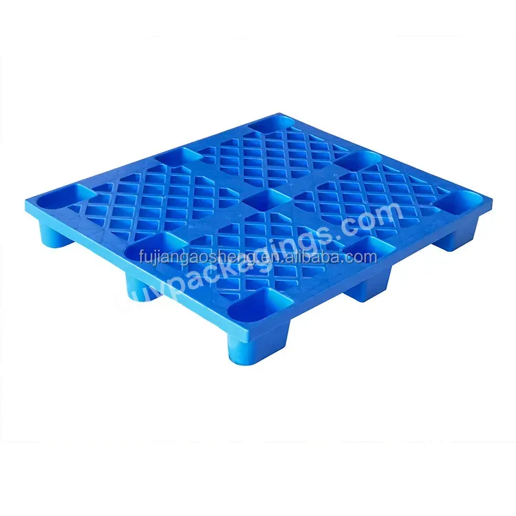 Cheap Price Groove Cleaning Toolvy Duty Euro Hdpe Large Stackable Reversible 1200x1000 Plastic Pallet Gaosheng Single Faced