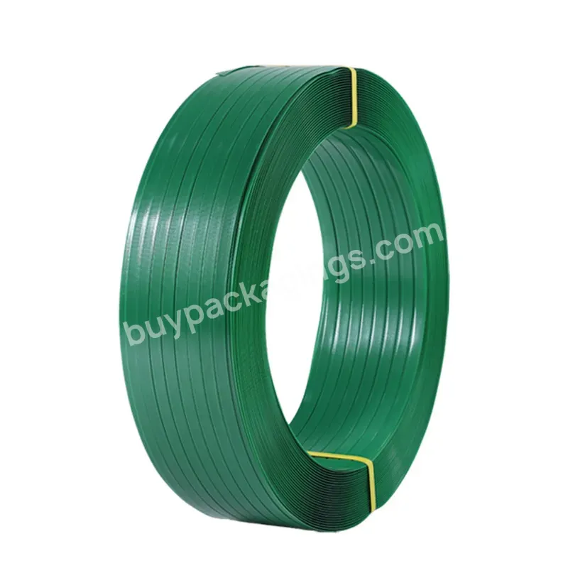 Cheap Price Pet Hot Melt Polyester Plastic Green Strapping Tape For Reinforced Heavy Cargo