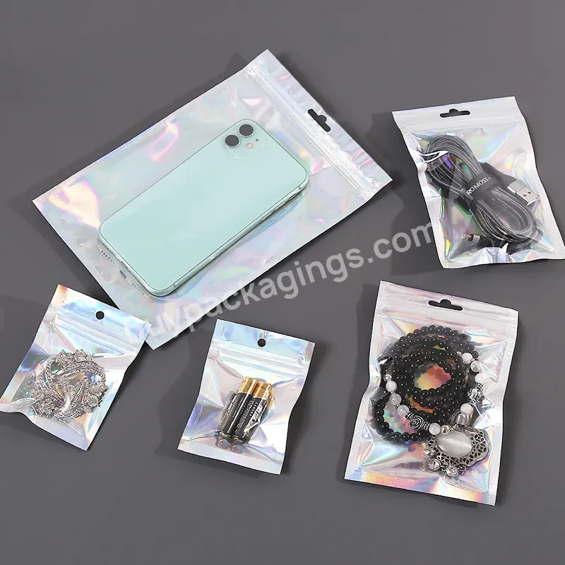 Cheap Wholesale Printing Mini Transparent Holographic Laser Bags Flat Rainbow Bags Polyester Film Zipper Bags - Buy Colored Aluminum Foil Deodorant Bags For Food Packaging,Transparent Plastic Packaging Bags,Laser Transparent Mobile Phone Accessories