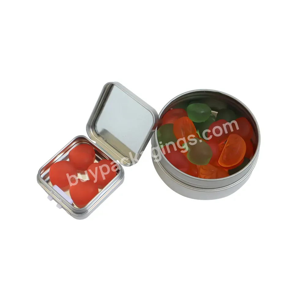 Child Proof Tin Can Rectangular,Square And Round Tin Box Packaging For Mint Candy And Chocolate - Buy Food Grade Tin Box,Round Tin Box,Child Proof Tin Can.