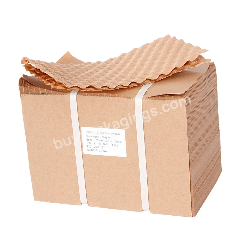 China Best Selling 80gsm Eco-friendly Biodegradable Z-fold Kraft Wrapping Paper Cushion Void Fill - Buy Z-fold Kraft Paper,Kraft Wrapping Paper,Z-fold Kraft Wrapping Paper Void Fill.