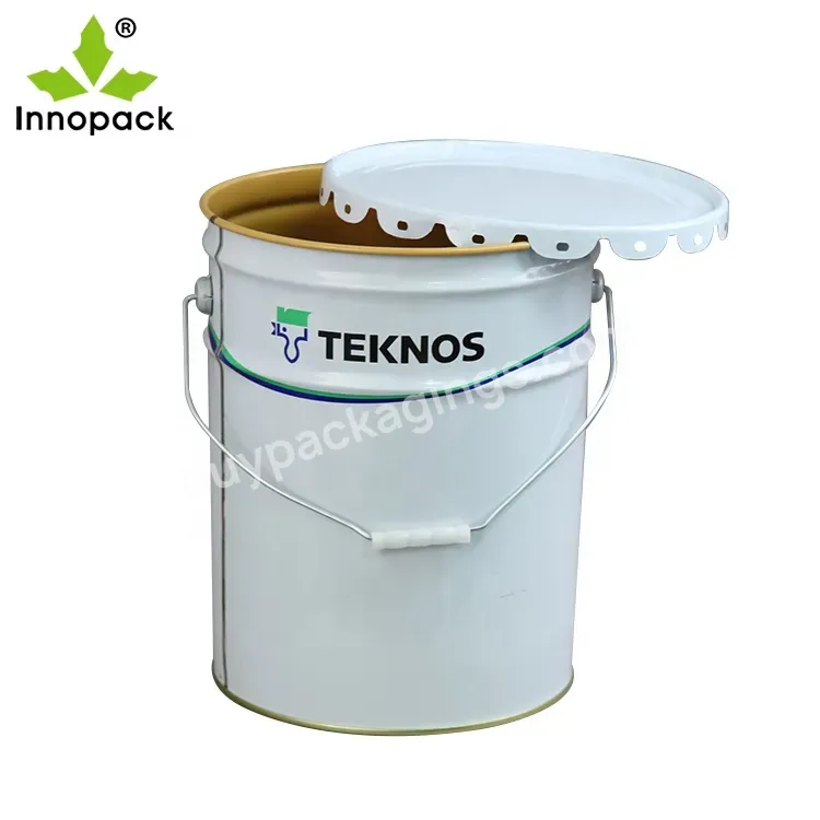 China Big Factory Good Price 18l Metal Bucket With Metal Lid With Best Quality - Buy Stainless Steel Metal Buckets With Handle,Metal Buckets Wholesale,Metal Buckets.