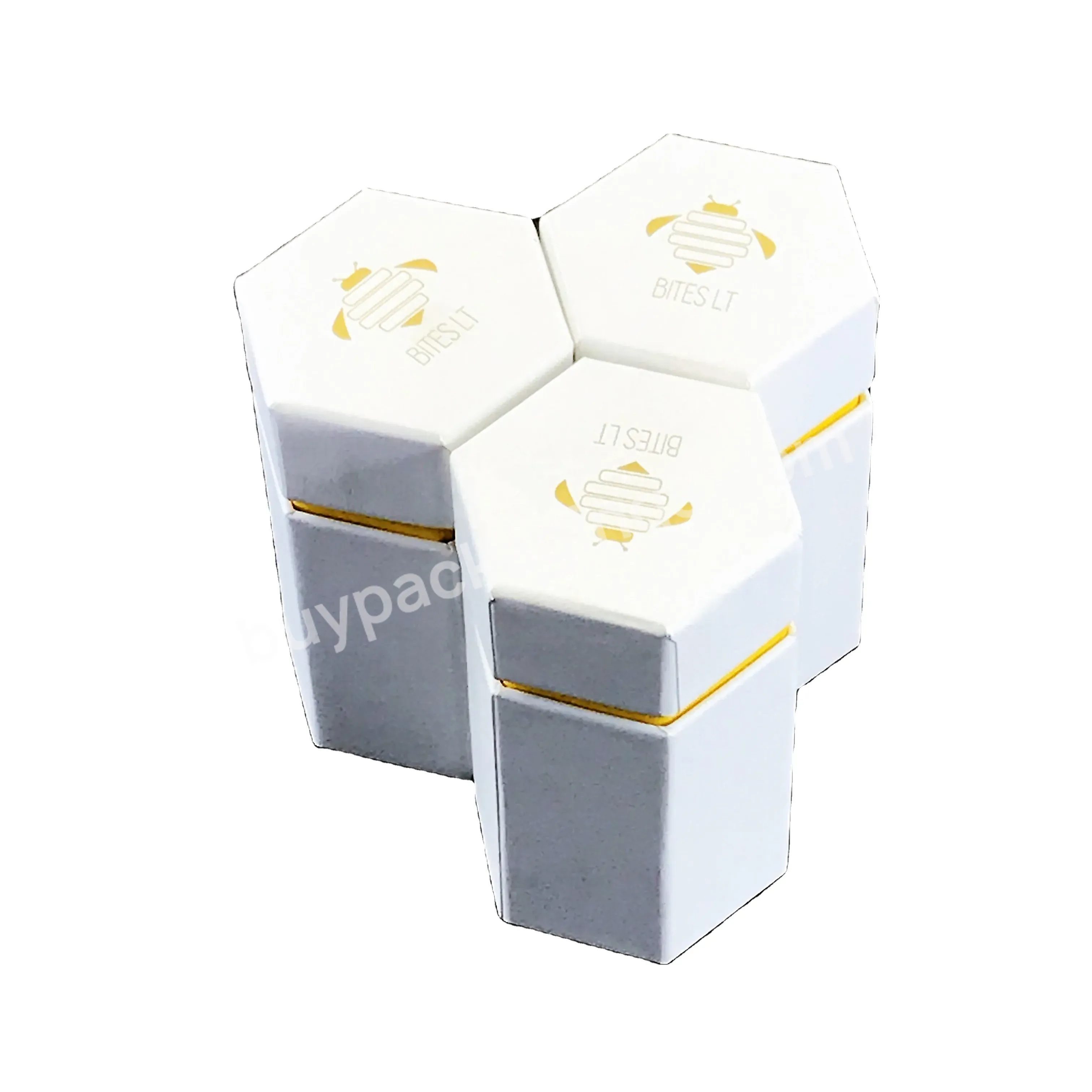 China Custom Logo Luxury Small White Hexagon Gift Box Cardboard Box With Glass Bottle For Food Packaging Box - Buy Food Packaging Box,Glass Bottle,Small White Hexagon Gift Box.